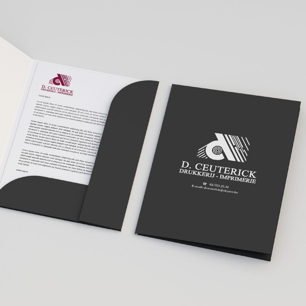 Impression de papeterie d'entreprise, papier à en-tête et cartes de visite professionnelles